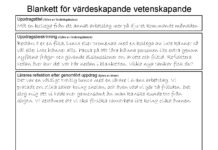 En blankett som illustrerar värdeskapande vetenskapande